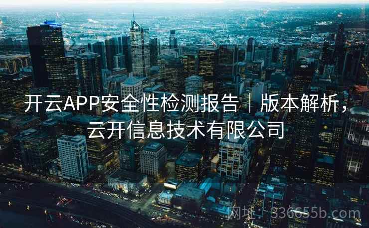 开云APP安全性检测报告｜版本解析，云开信息技术有限公司