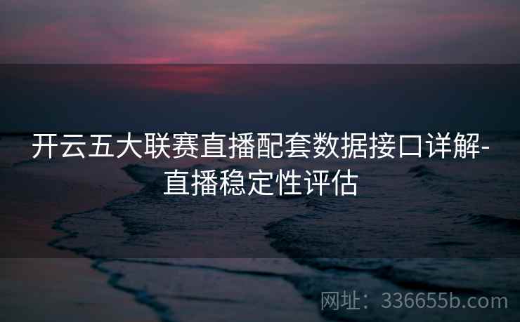 开云五大联赛直播配套数据接口详解-直播稳定性评估