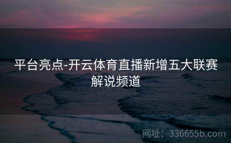 平台亮点-开云体育直播新增五大联赛解说频道