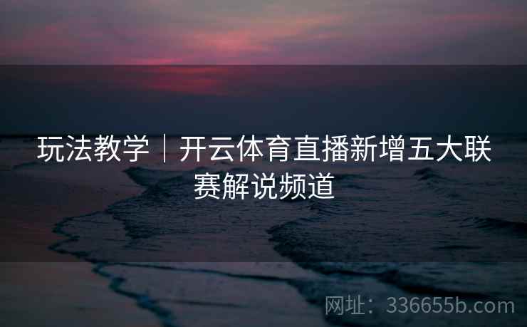 玩法教学｜开云体育直播新增五大联赛解说频道